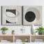 Moderniste Neutre III, ensemble de 2 reproductions d'art sur toile encadrées-1142475311-1143163463