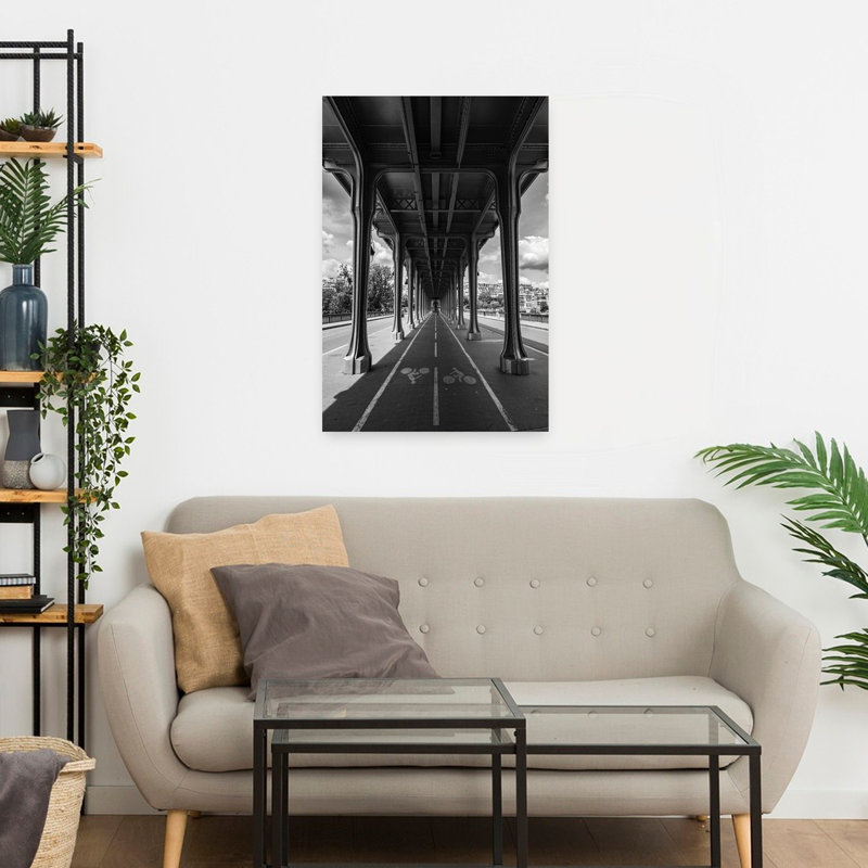 Art mural Paris, architecture contemporaine, H 24 po x l 16 po