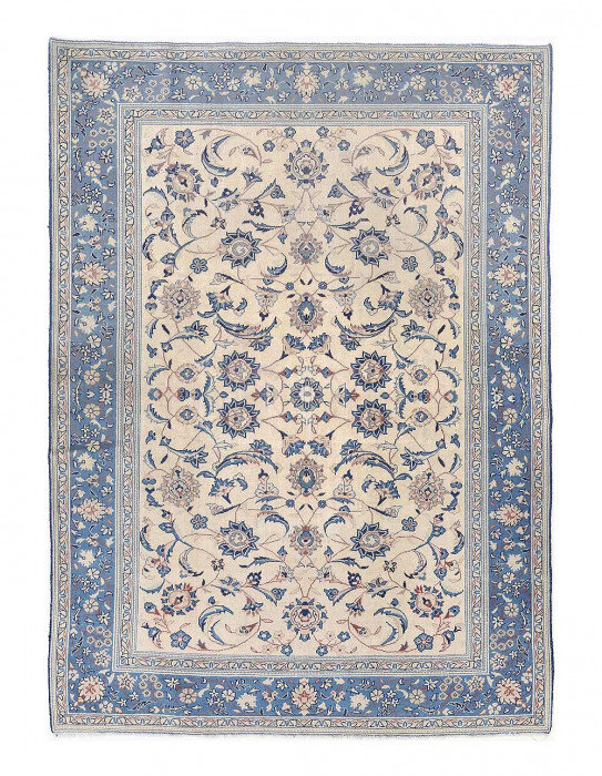 Tapis en laine d'agneau unique 4 pi 8 po x 6 pi 7 po Nataja