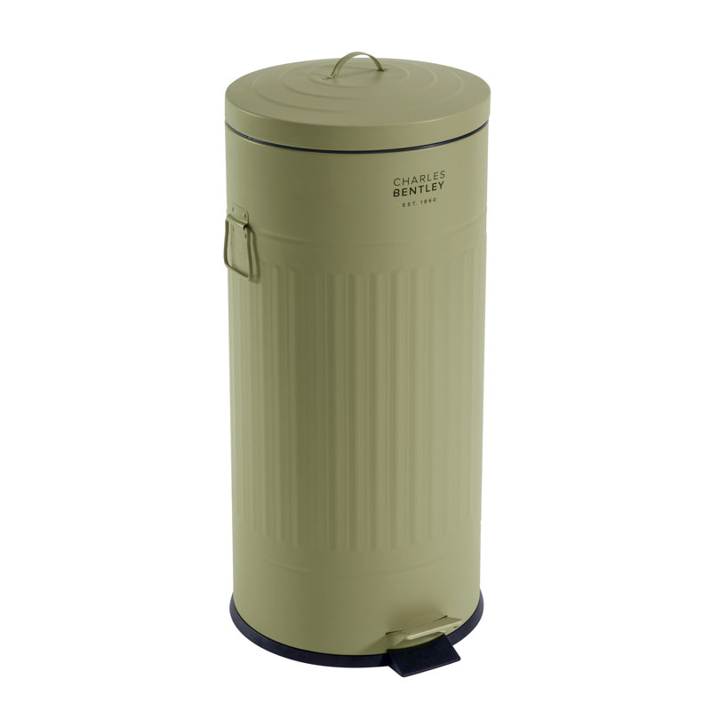 Steel Step On Kitchen Trash Can - 30L