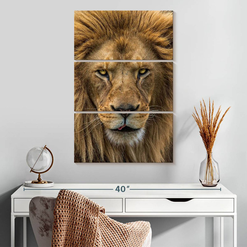 Brampt Handsome Lion Head, 32" H x 20" W