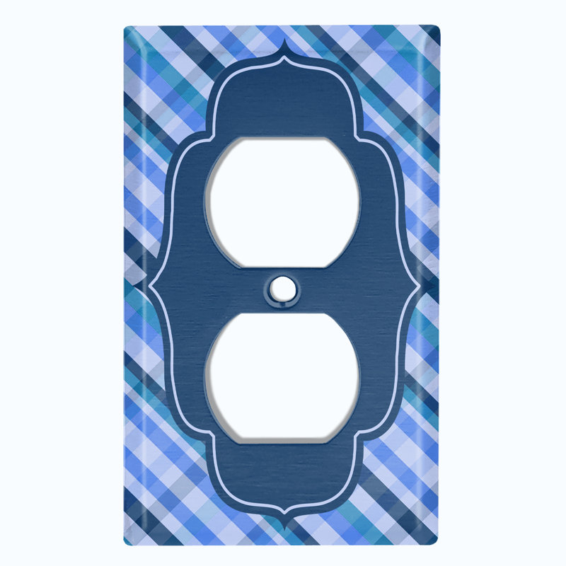 Patterned 1 - Gang Toggle Light Switch Standard Wall Plate