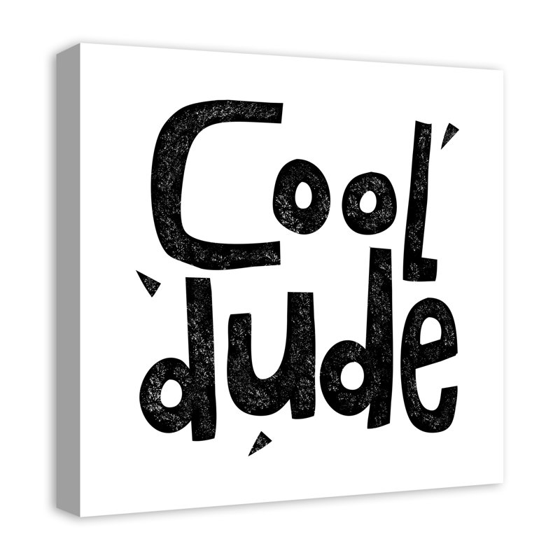 « cool dude », art encadré Malveaux, Toile tendue, H 20 po x l 20 po x P 1,25 po