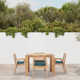 Thorne 43'' Rectangular 4 - Person Outdoor Dining Set