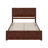 Jeinny Solid Wood Low Profile Platform Bed with Matching Footboard-101454302-118944235