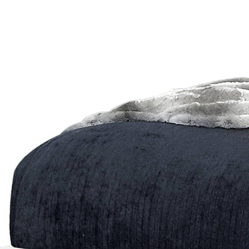  Base de lit tapissier en bois massif Brighton - Grand, blanc