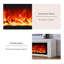 White Solid Wood TV Cabinet Fireplace-117601033-117601030