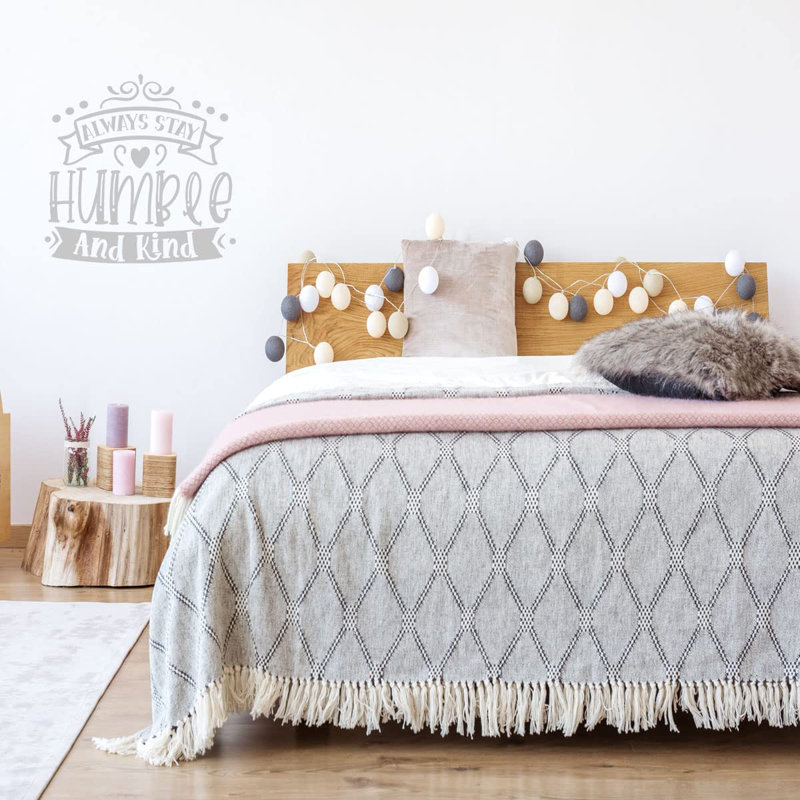Adhésif décoratif Always Stay Humble, H 13 po x l 13 po, Argent