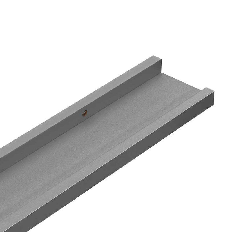 Tablette murale Tablette flottante à fixation murale pour cadre photo, gris, H 1,2 po x l 45,3 po x P 3,5 po