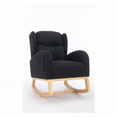 Teha Teddy Fabric Upholstered Rocking Chair