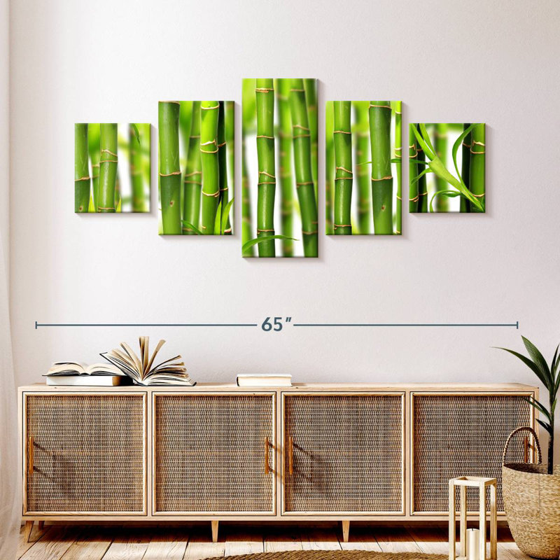 Bambou vert, H 24 po x l 55 po