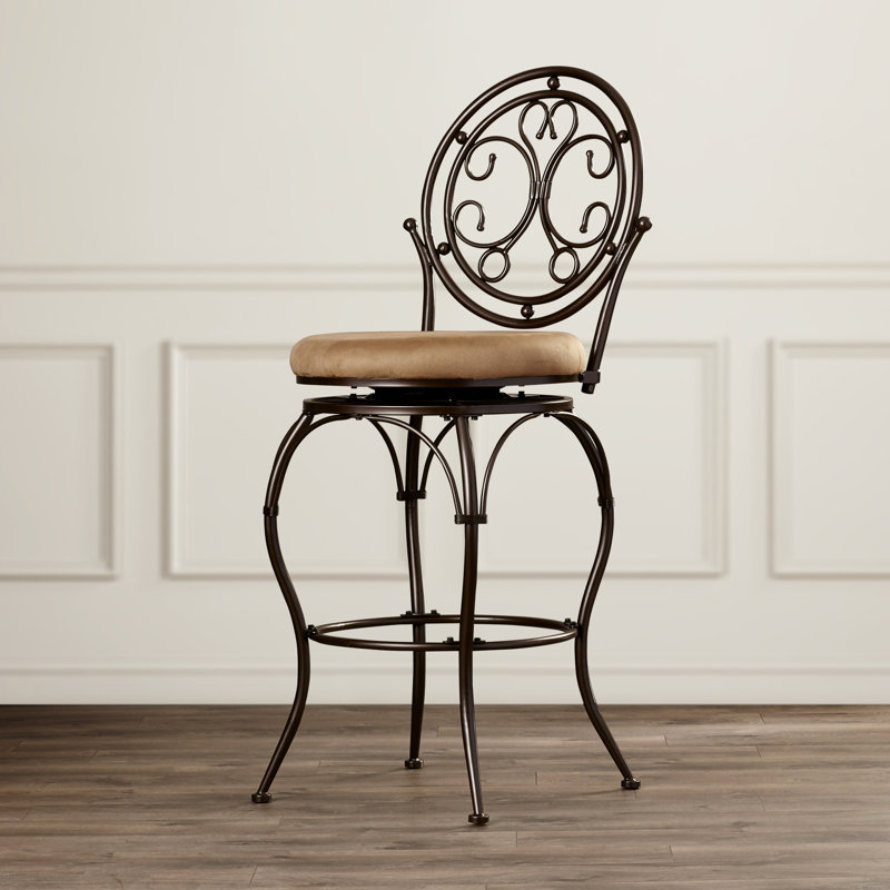 Gatsby Oversized Big and Tall Swivel Stool Counter/Bar Stool, Bar Stool (30" Seat Height)
