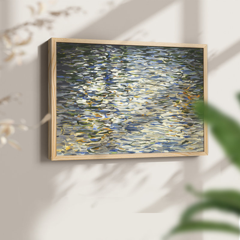 Water Reflections -Framed Print - Restickable, 8" H x 10" W, Natural