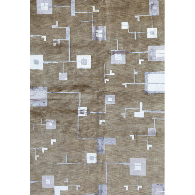 Tapis crème de haute qualité noué à la main