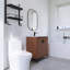 Meuble-lavabo simple 30 po avec plateau en céramique Keiasha
