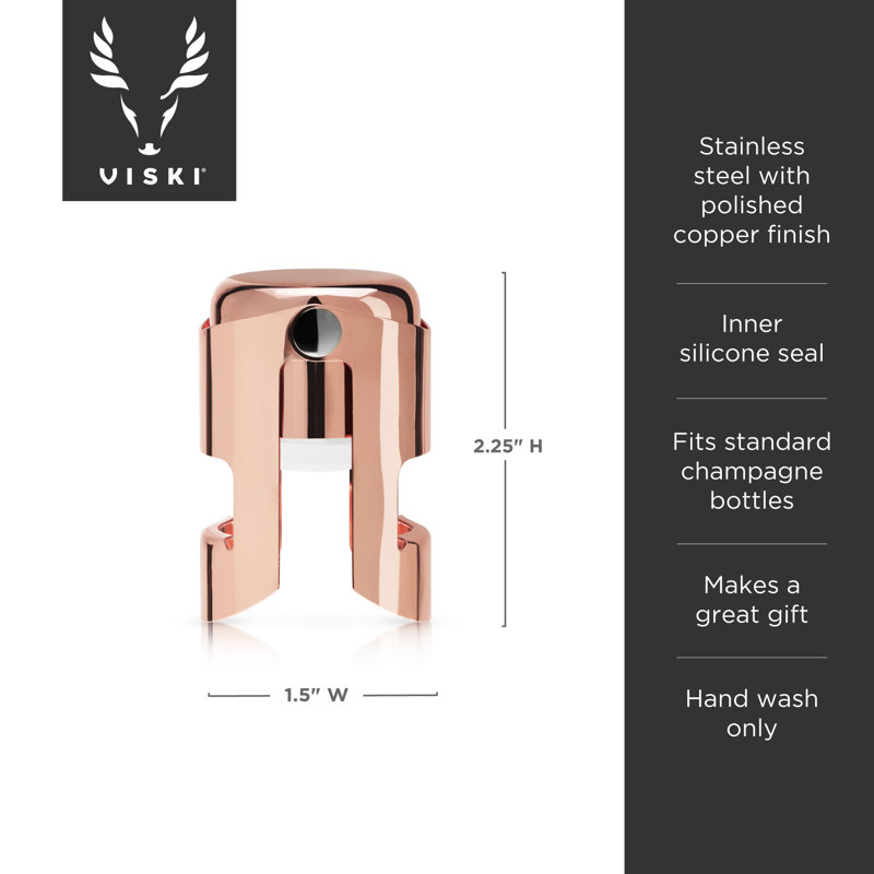 Summit Champagne Stopper, Copper