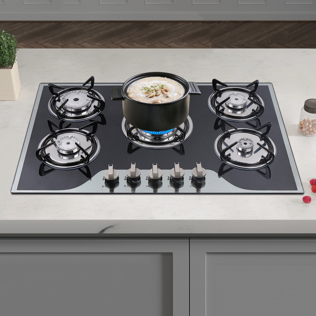 30" LPG/NG Gas Cooktop Built-in 5 Burner Stove Hob Cooktop JOYDING