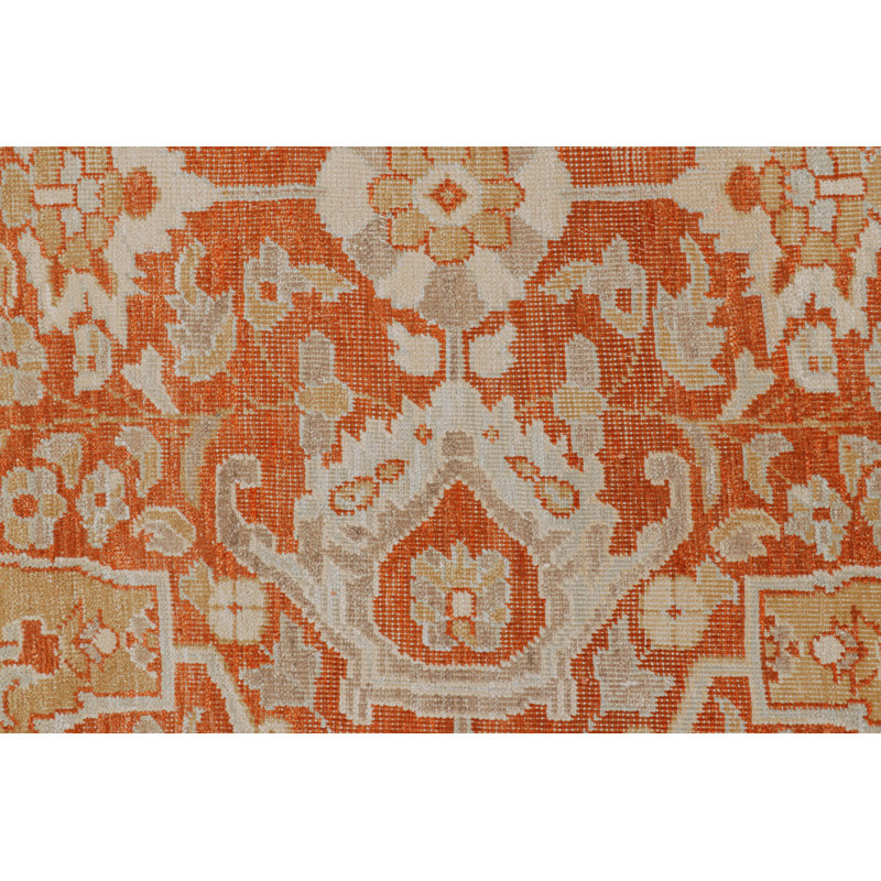 Hand Knotted Wool Geometric Area Rug