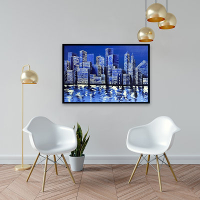 «Blue Skyline» sur toile