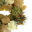 28" Hydrangea, Thistle And Wheat Fall Wreath With Burlap Bows
