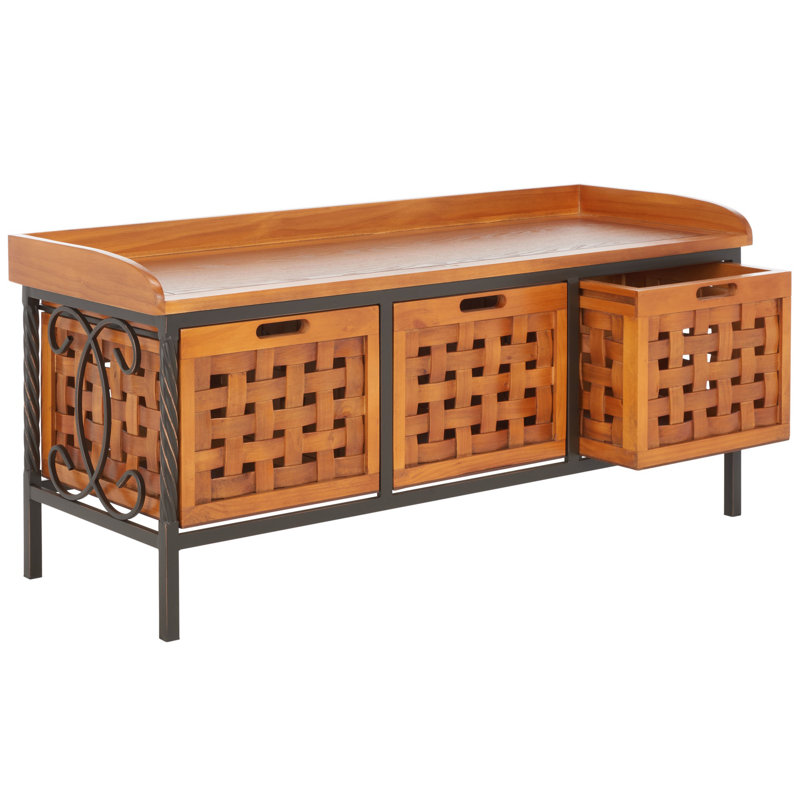 Hochstetler Storage Bench, Honey Oak