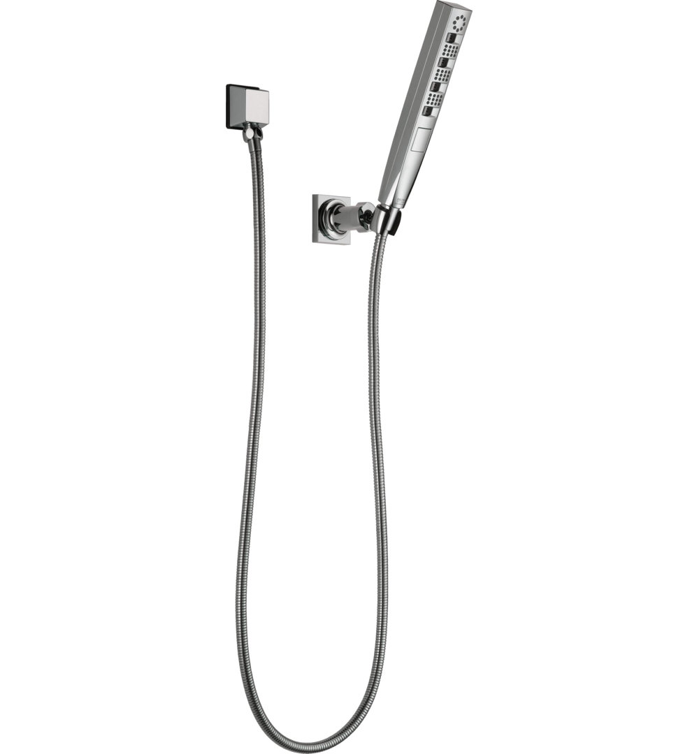 Tetra H2Okinetic Wall Mount Handheld Shower Head, 4-Setting Hand Shower, Hand Held Shower with Hose Delta