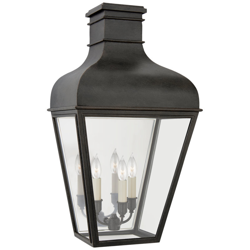 Chapman & Myers Fremont 3/4 Wall Lantern, 23.75" H x 13" W x 9.25" D