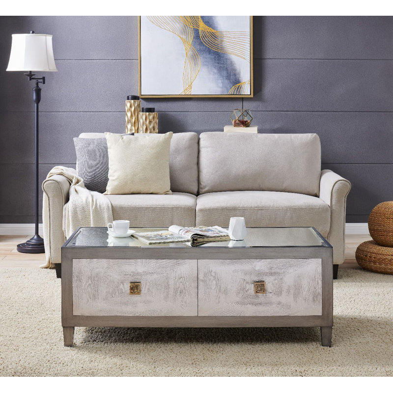 Greenberg Four Leg Coffee Table with Storage