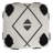 Modern Geometric Handmade Cotton Square Upholstered Ottoman Pouf