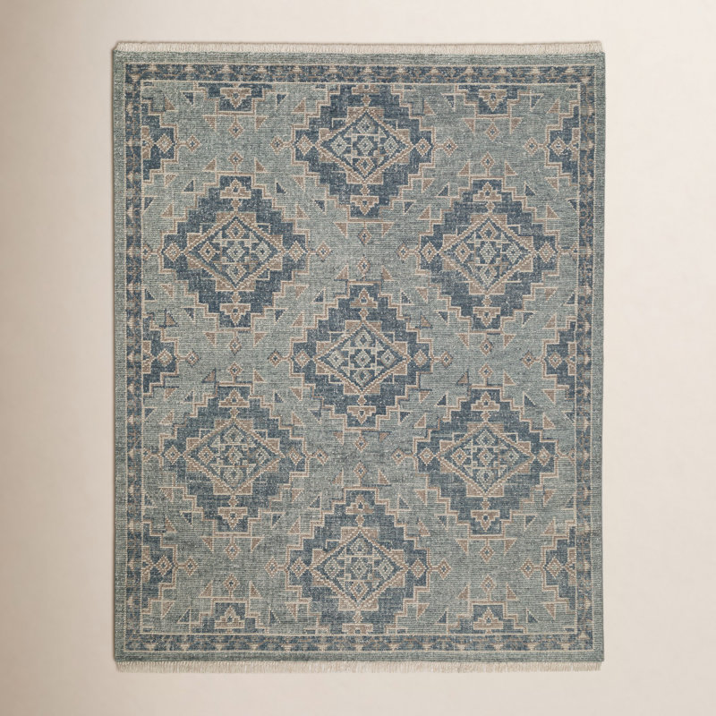 Maeve Hand Knotted Wool Whitley Rug, Rectangle 5' x 8'