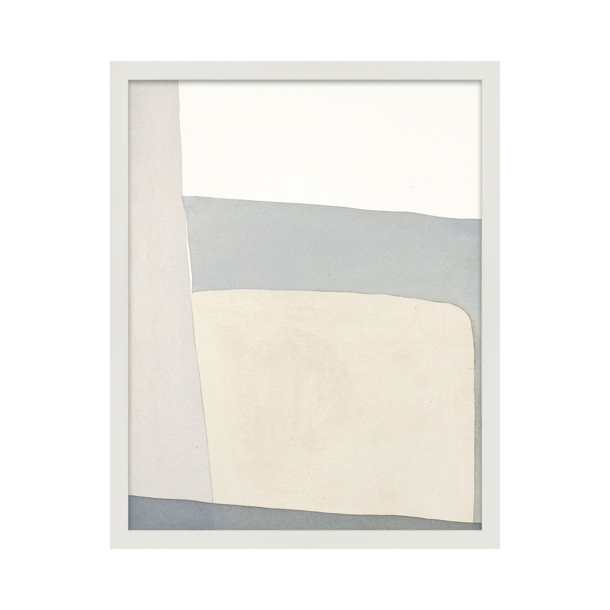 Simple Grey by Julia Balfour, 38" H x 30" W x 1.25" D, White Framed Paper