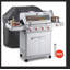 Barbecue au gaz en acier inoxydable avec brûleur latéral et couvercle pour barbecue au propane liquide 4 brûleurs Mesa 405K de Monument Grills Mesa 405K
