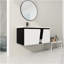 Meuble-lavabo mural 40 po avec lavabo en céramique et porte d'armoire à fermeture en douceur 40 po-1666395605