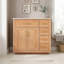 Meuble-lavabo avec lavabo en céramique, quatre tiroirs et tablette réglable