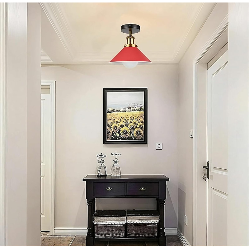 Semi Flush Mount, Red