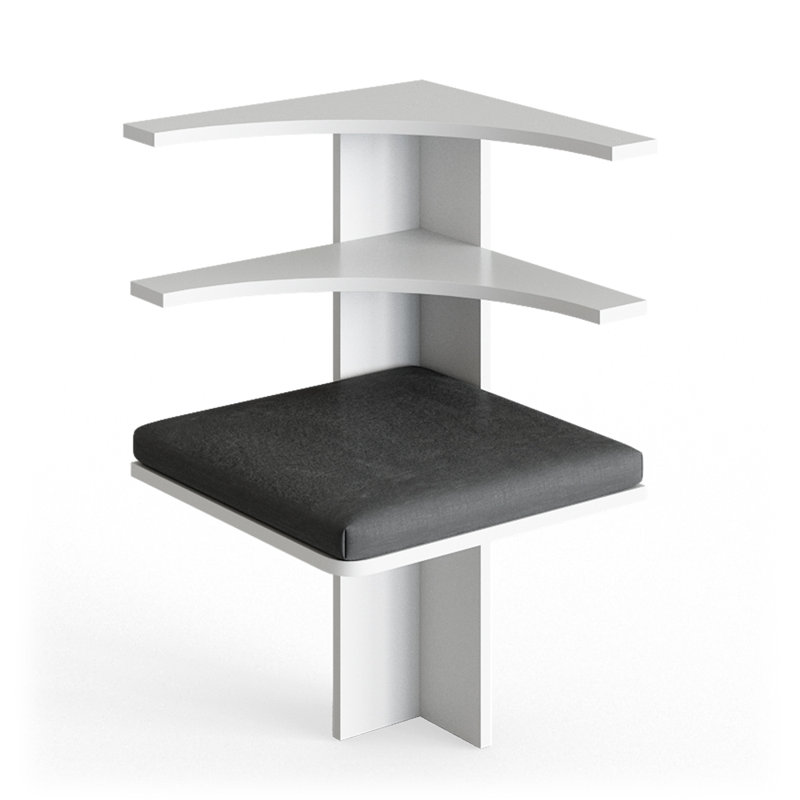 Corner Bench, White