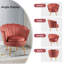 Fauteuil demi-tonneau en velours 28,8 po Raelynn-1346203086