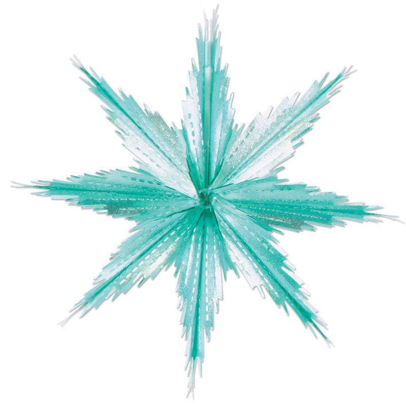 Flocons de neige métalliques de Noël 2 tons, Multicolore