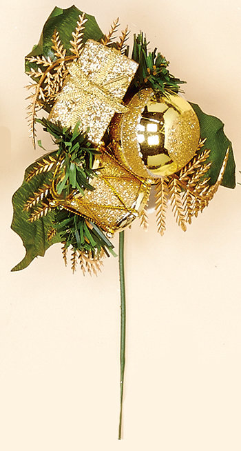 Fougère de Noël en pin, Or