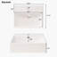 Meuble-lavabo de 20 pouces avec lavabo en céramique et beaucoup de rangement-102479120