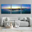 «Chicago - Planétarium coucher de soleil» par Epic Portfolio, ensemble d'art mural en verre acrylique, 3 pièces-102009711