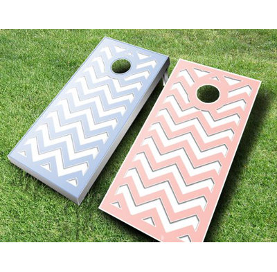 Ensemble de jeu de cornhole en bois massif 2 pi x 4 pi avec sacs