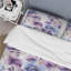 Ensemble de housse de couette Floral - Wonderland, fleurs blanches et mauves-336412694
