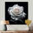Toile avec cadre flottant noir
