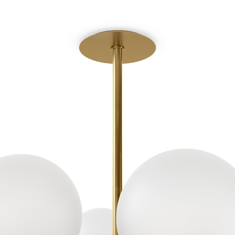 Zodiac 18 - Light Chandelier, Burnished Brass