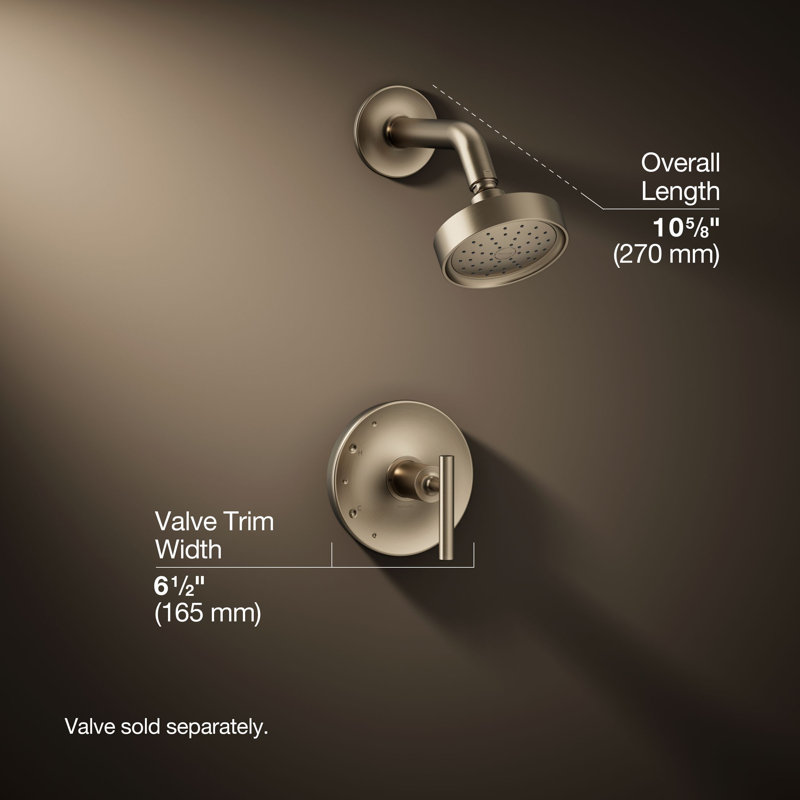 Purist Shower Trim, Vibrant Brushed Bronze, Lever Handle