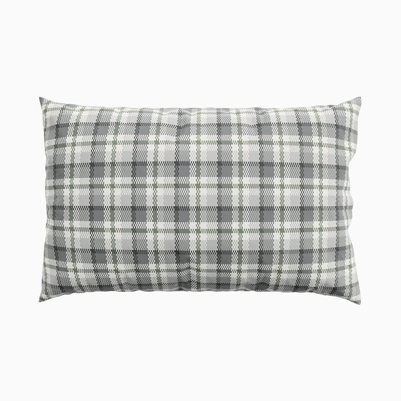 Cosy Check Brushed Cotton Duvet Cover Set, Single Duvet Cover + 1 Pillowcase