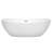 Rebecca 70'' x 32'' Soaking Acrylic Bathtub-26083758