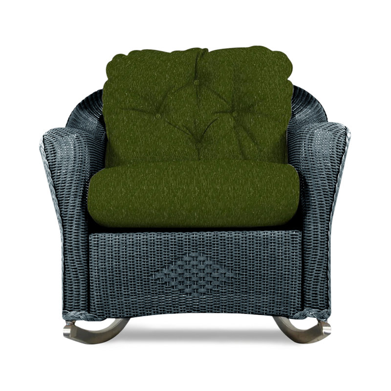 Reflections Outdoor Rocker Chair, Flagship Lapis Sunbrella®, Denim Blue