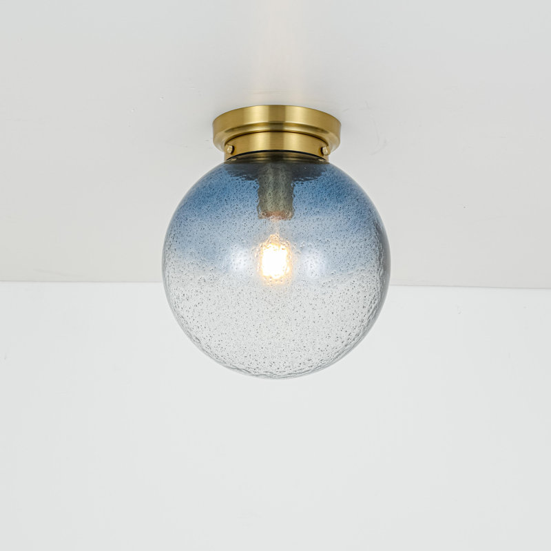 Glass Semi Flush Mount